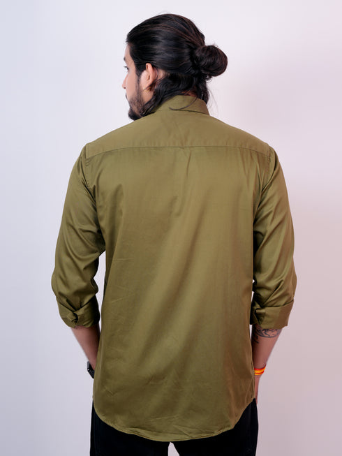 Men Green Sustainable Formal Shirt