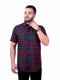 Pontiac Black Checkered Half Shirt