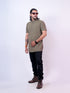 Men Olive Pure Cotton Kurta