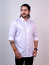Men White Regular Fit Formal Shirt