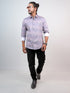 Men Peach Striped Full Shirt