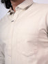 Beige Solid Full Shirt