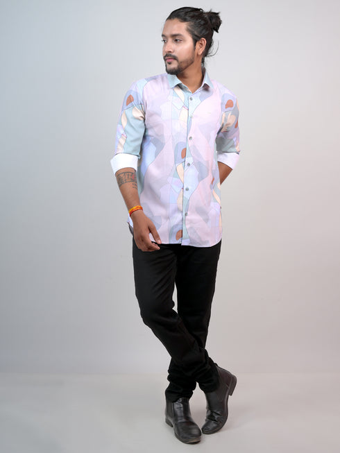 Men Multi Printed Full Shirt