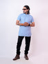 Men Blue Woven Design Kurta
