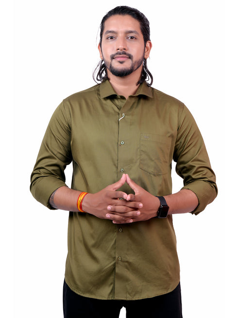 Men Green Sustainable Formal Shirt