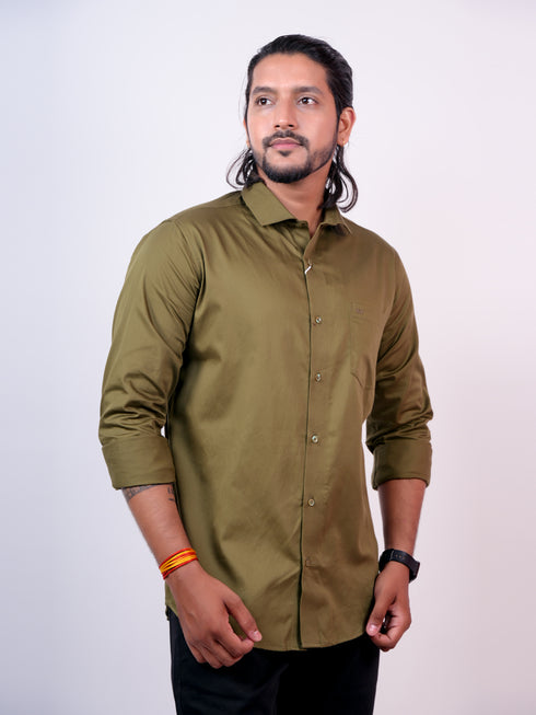 Men Green Sustainable Formal Shirt
