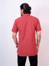 Men Straight Solid Red Kurta