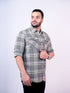 Pontiac Green Checkered Cotton Shirt