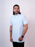 Men Solid Straight Sky Kurta