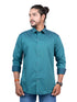 Men Teal Blue Formal Shirt