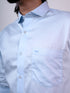 Men Light Blue Solid Formal Shirt
