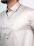 Men Light Grey Formal Full Shirt