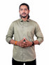 Men Olive Sustainable Formal Shirt