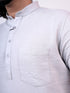 Men Grey Slim Fit Kurta