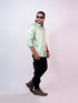 Men Light Green Formal Shirt
