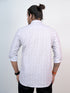 Men White Floral Printed Formal Shirt