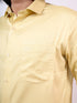 Golden Solid Formal Full Shirt