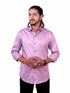 Men Pink Solid Formal Shirt