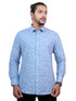 Men Blue Floral Printed Full Shirt