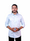 Men Light Blue Solid Formal Shirt