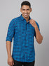 Men Blue & Black Checked Sustainable Casual Shirt