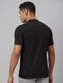 Men Black Solid Lounge Casual T-Shirt With Full Sleeves