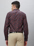 Mens Printed Casual Shirt With Full Sleeve And Spread Collar