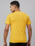 Men Yellow Typography Casual T-Shirt