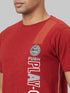 Men Red Printed Sustainable Casual T-Shirt
