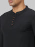 Men Black Solid Slim Fit Casual T-Shirt