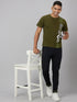 Men Green Printed Sustainable Casual T-Shirt