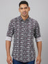 Men Multi Floral Print Sustainable Casual Shirt Full Sleeves