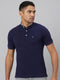 Men Navy Blue Solid Lounge T-Shirt