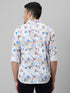 Mens Printed Casual Shirt Full Sleeve With Spread Collar