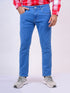 Mens Solid Light Blue Mid Rise Stretchable Jeans