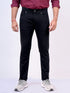 Mens Black Mid Rise Stretchable Jeans