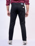 Mens Black Mid Rise Stretchable Jeans