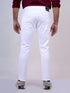 Mens White Stretchable Casual Jeans