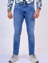 Mens Blue Stretchable Casual Jeans