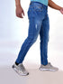 Men Blue Mid Rise Stretchable Denim Jeans
