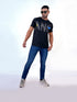 Men Blue Color Mid Rise Stretchable Denim Jeans