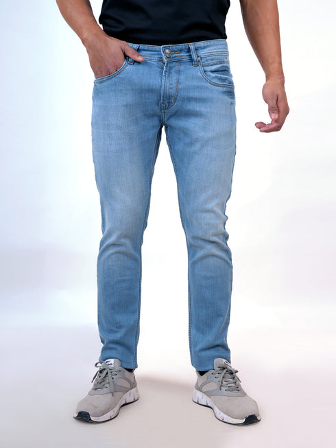 Men Blue Mid Rise Stretchable Casual Denim Jeans