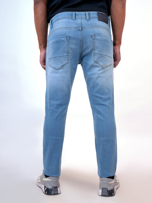 Men Blue Mid Rise Stretchable Casual Denim Jeans