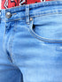 Men Ice Blue Mid Rise Stretchable Denim Jeans