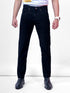 Men Black Mid Rise Stretchable Velvet Jeans