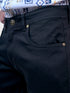 Men Plain Black Mid Rise Stretchable Denim Jeans