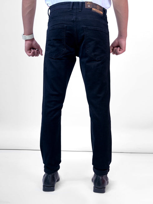 Men Black Mid Rise Fit Stretchable Denim Jeans