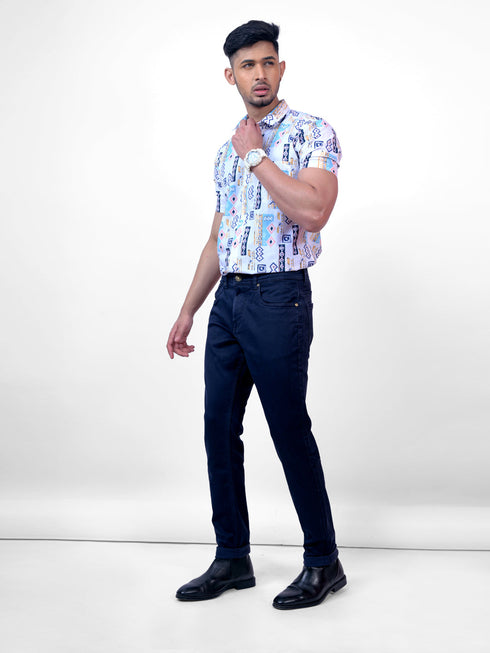 Men Dark Blue Mid Rise Stretchable Jeans