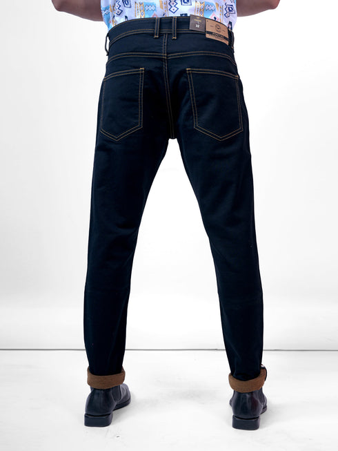 Men Navy Blue Mid Rise Stretchable Denim Jeans