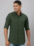 Men Green & Black Checked Sustainable Casual Shirt With Full Sleeves